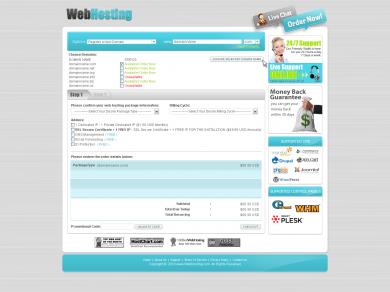 Webhosting Signup Form