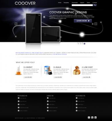 Web Design Dark Template
