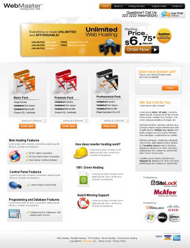 Webhosting Page 1