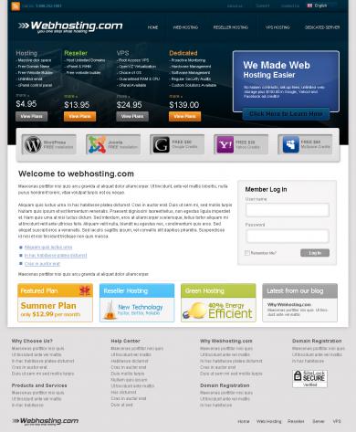 Webhosting Template