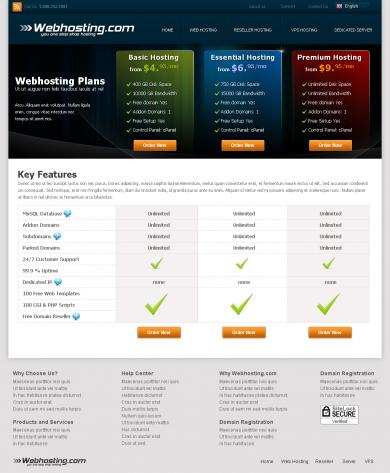 Webhosting Page