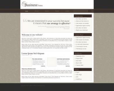 Brown Business Blog Template