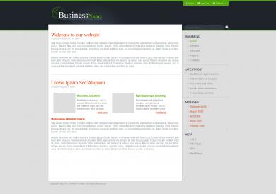 Lime Green Business Blog Template