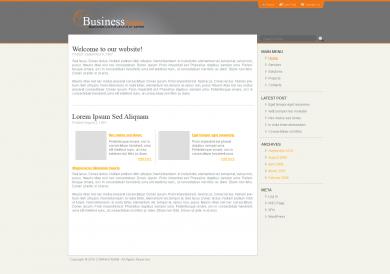 Left Business Blog Template